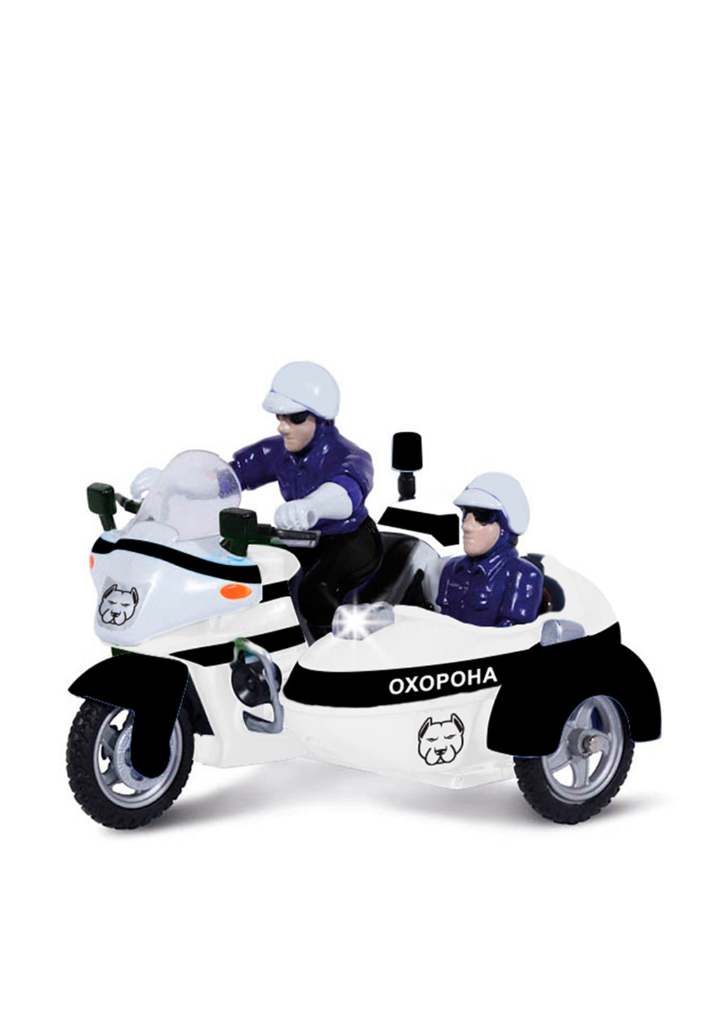 Автомодель - мотоцикл охрана (свет, звук) Технопарк (152905346)