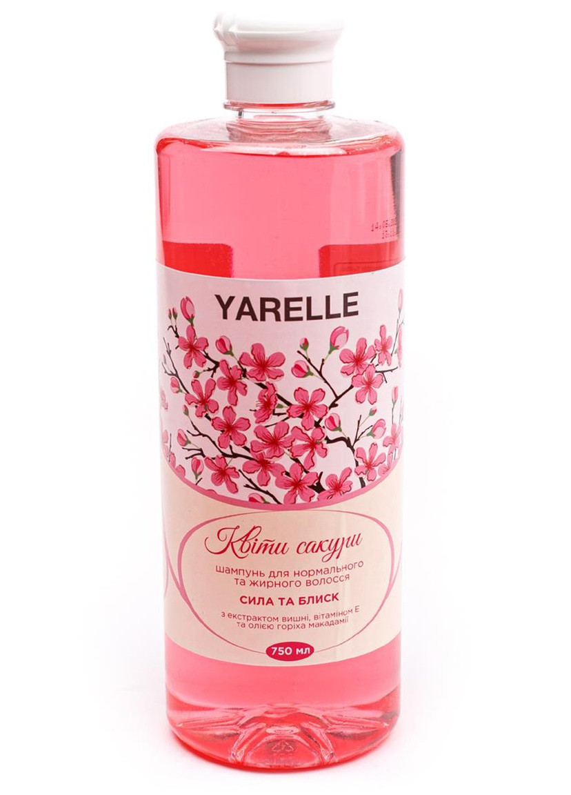 Шампунь для нормальных и жирных волос Цветы сакуры 750 мл Yarelle (207605263)