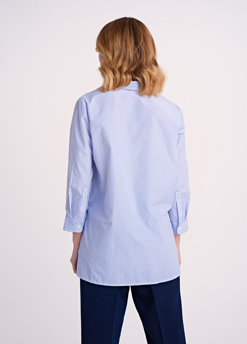 Блакитна демісезонна блузка SELA