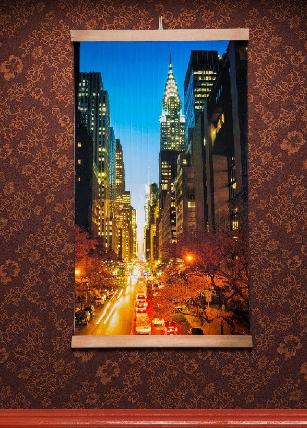 Інфрачервоний настінний обігрівач електричний картина 400 Вт (473368-Prob) Манхеттен нічний Unbranded (254478584)