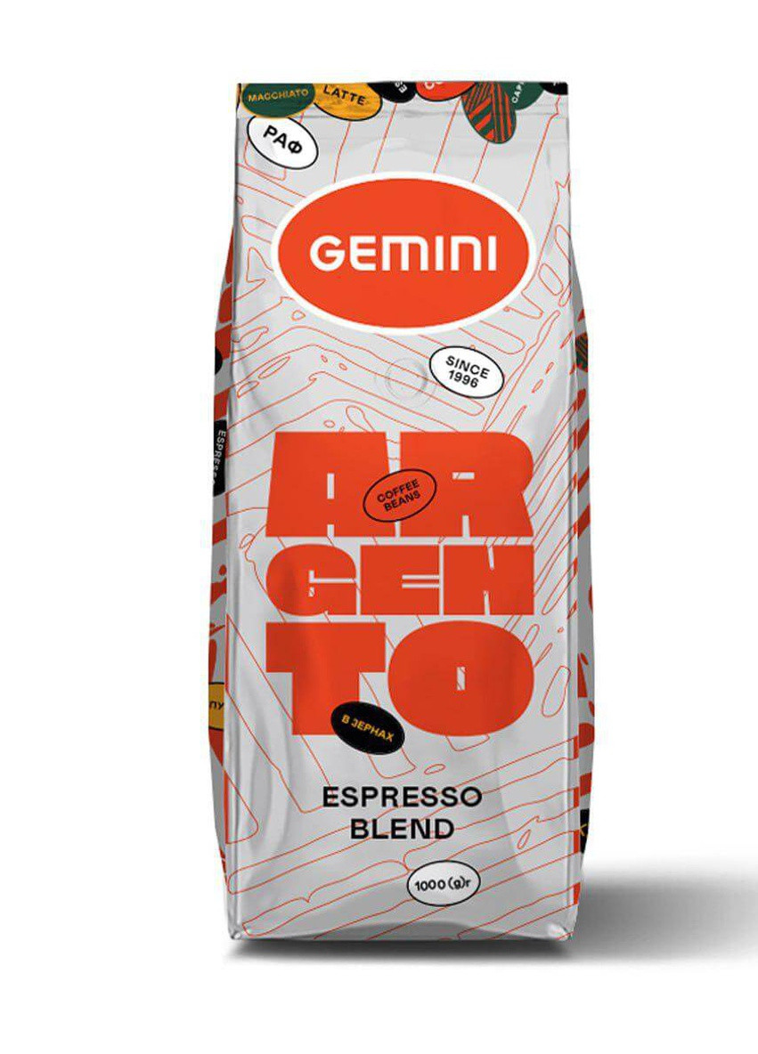 Кава в зернах Argento Espresso 1 кг Gemini (253694086)