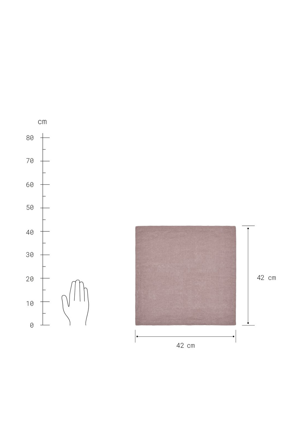 Салфетка, 42х42 см Butlers (301106563)