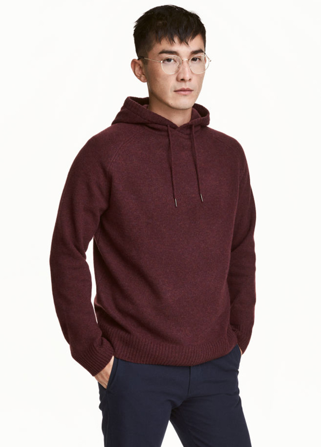 Бордовий демісезонний светр H&M