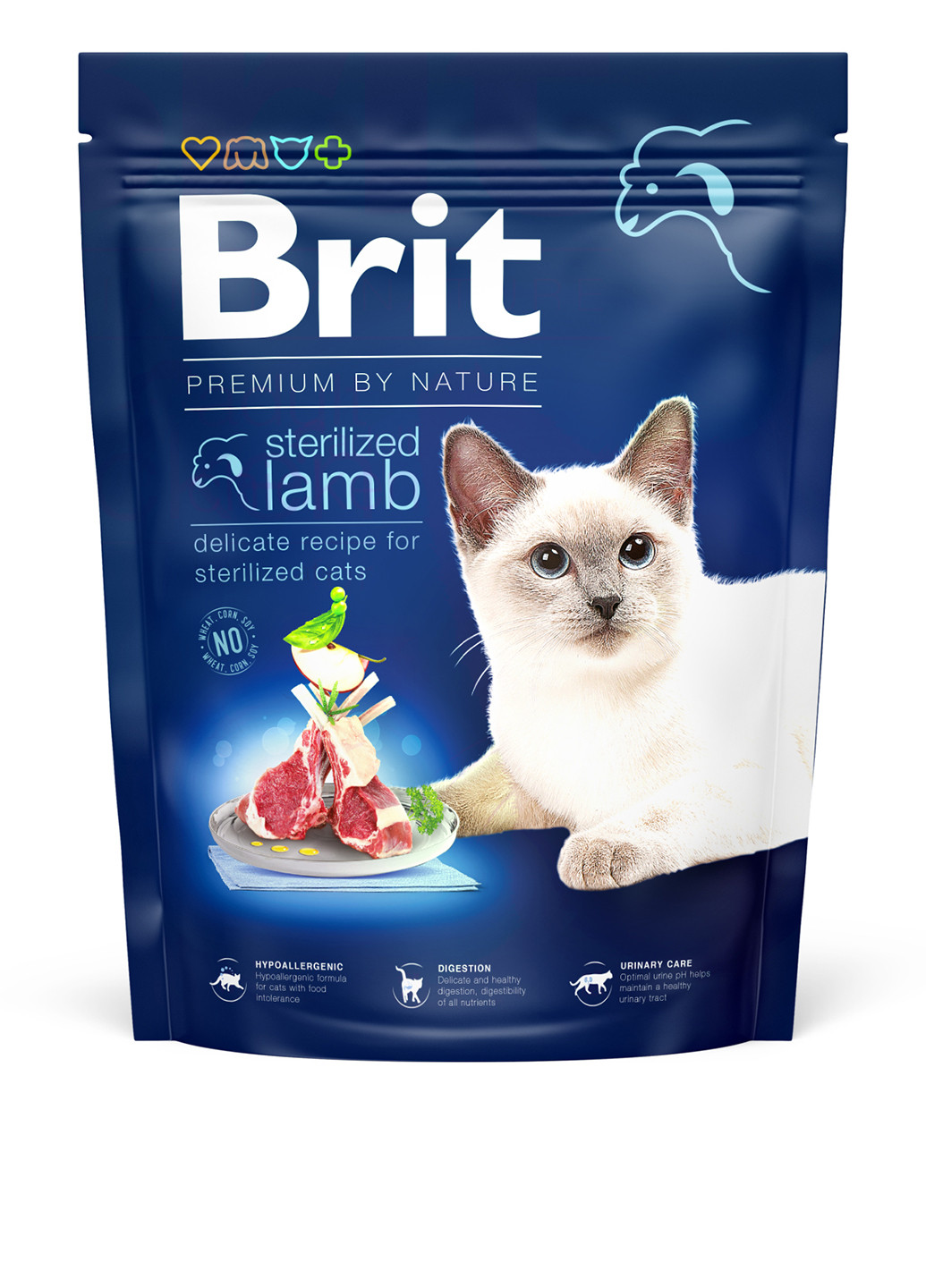 Сухой корм Cat Sterilized Lamb с ягненком, 300 г Brit Premium (252461498)