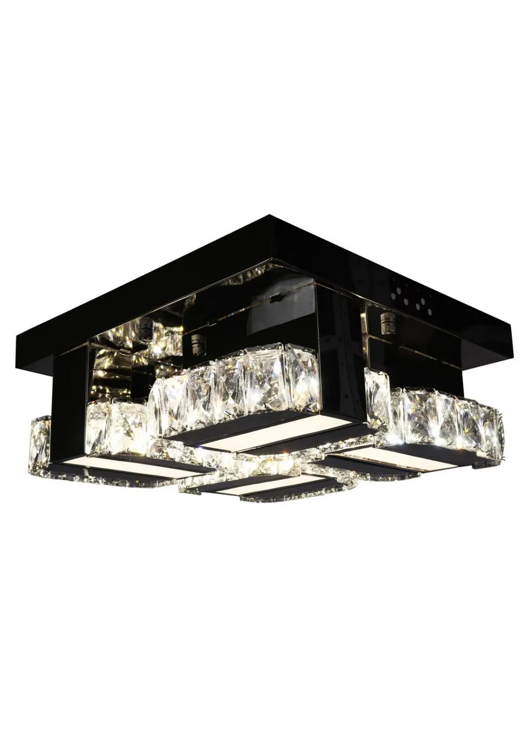 Люстра потолочная хрустальная LED с пультом C2060/350 Хром 14х33х33 см. Sunnysky (253629357)