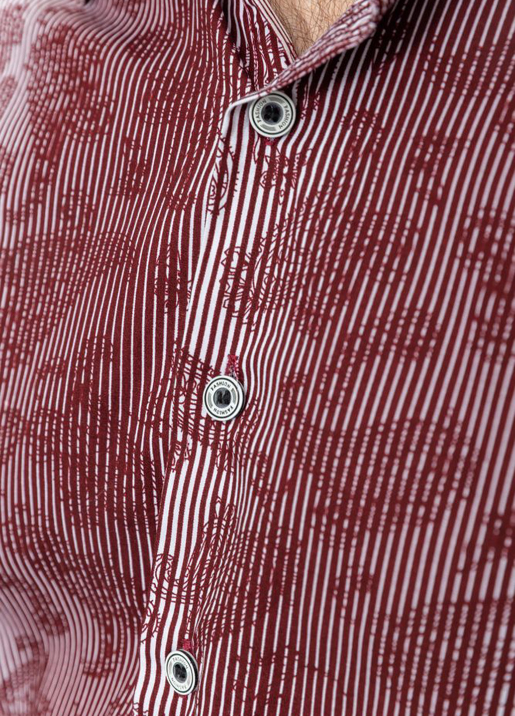 Бордовая кэжуал рубашка турецкие огурцы Ager