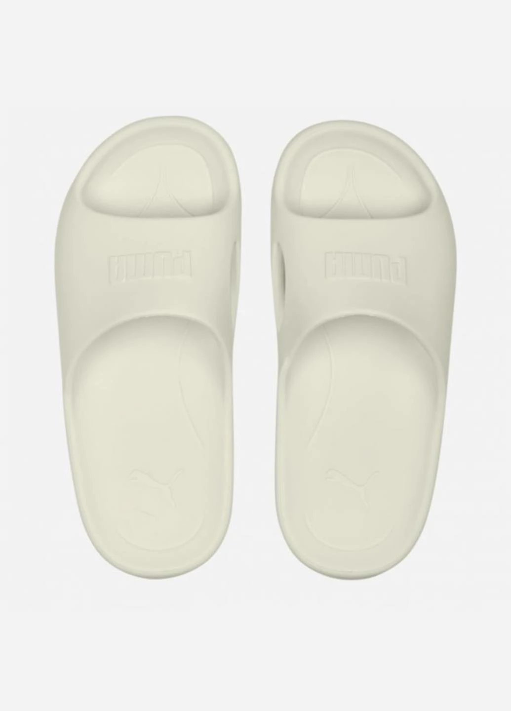 Белые шлепанцы 38908202 Puma с логотипом