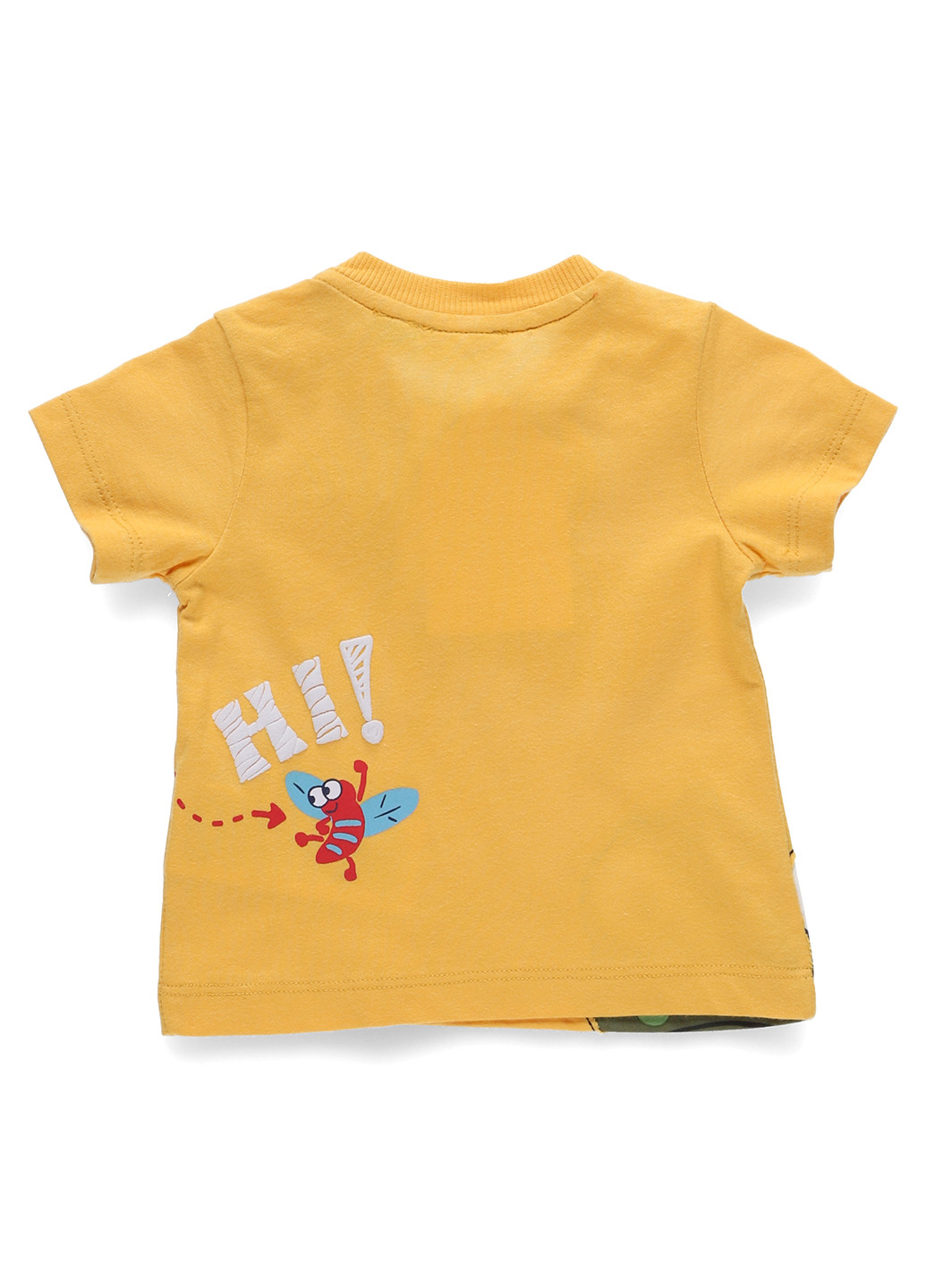 Желтая летняя футболка Chicco