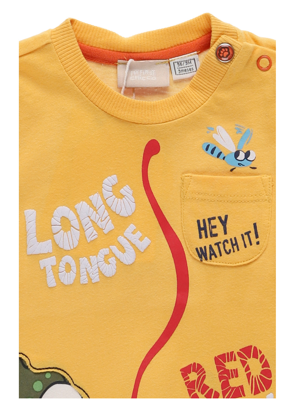 Желтая летняя футболка Chicco