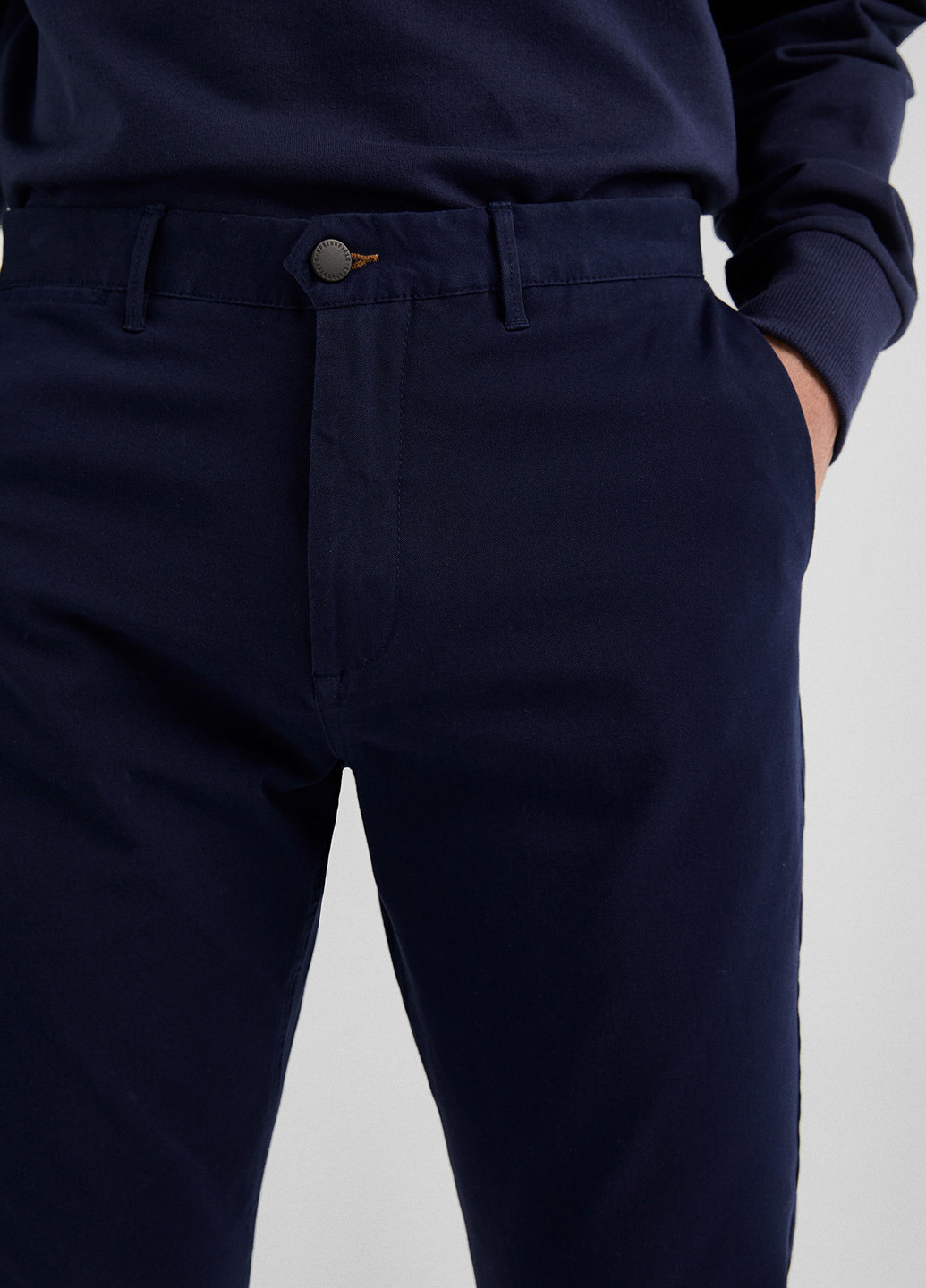 Синие кэжуал демисезонные прямые брюки Springfield