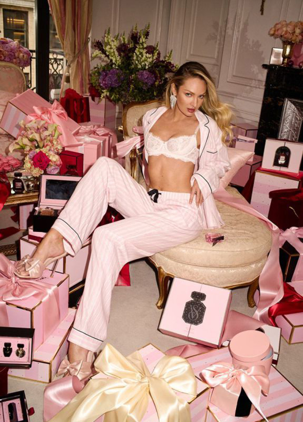 Комбинированная всесезон пижама (рубашка, брюки) рубашка + брюки Victoria's Secret