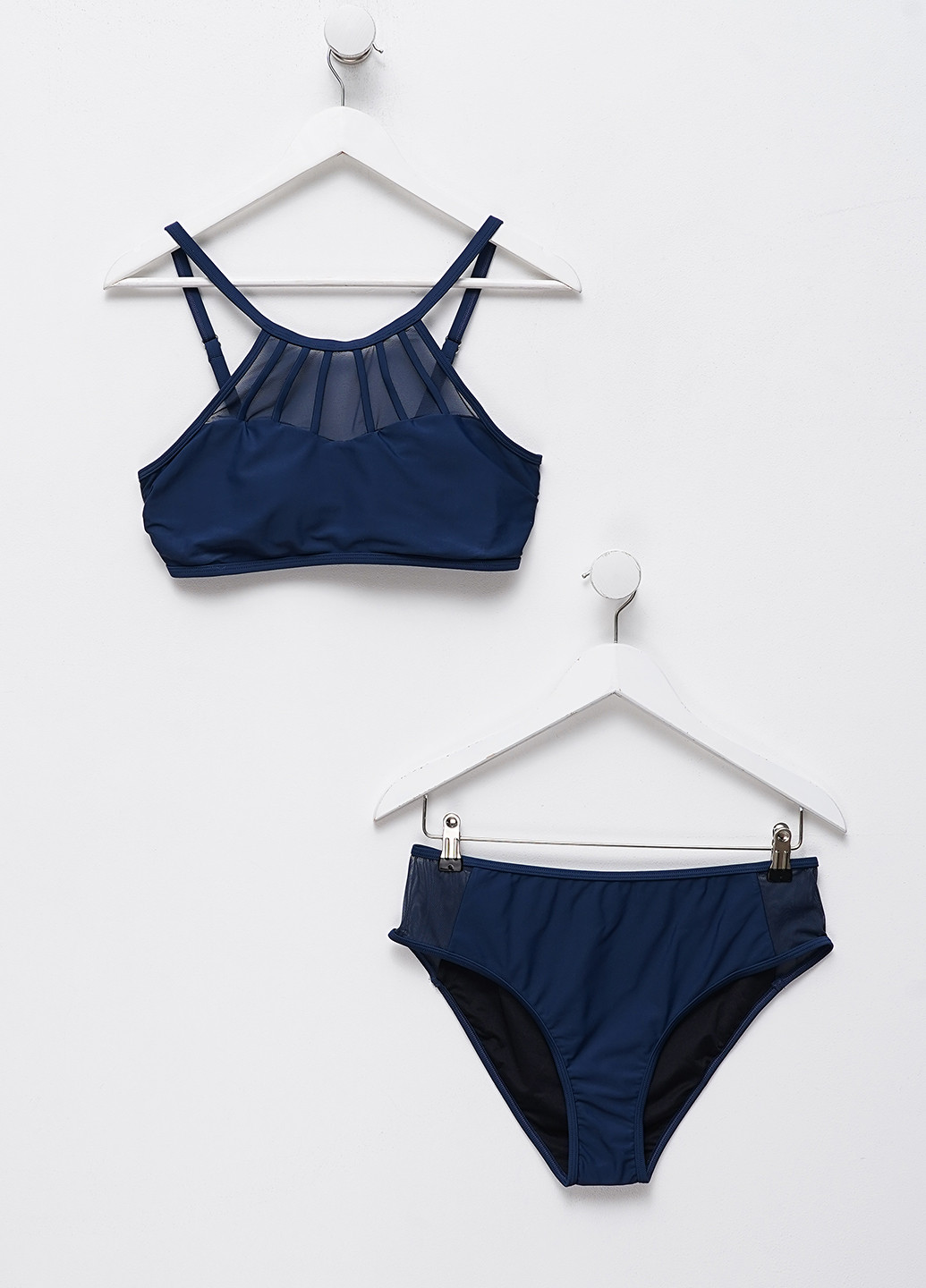 Темно-синій літній купальник (топ, трусики) роздільний, топ CUPSHE