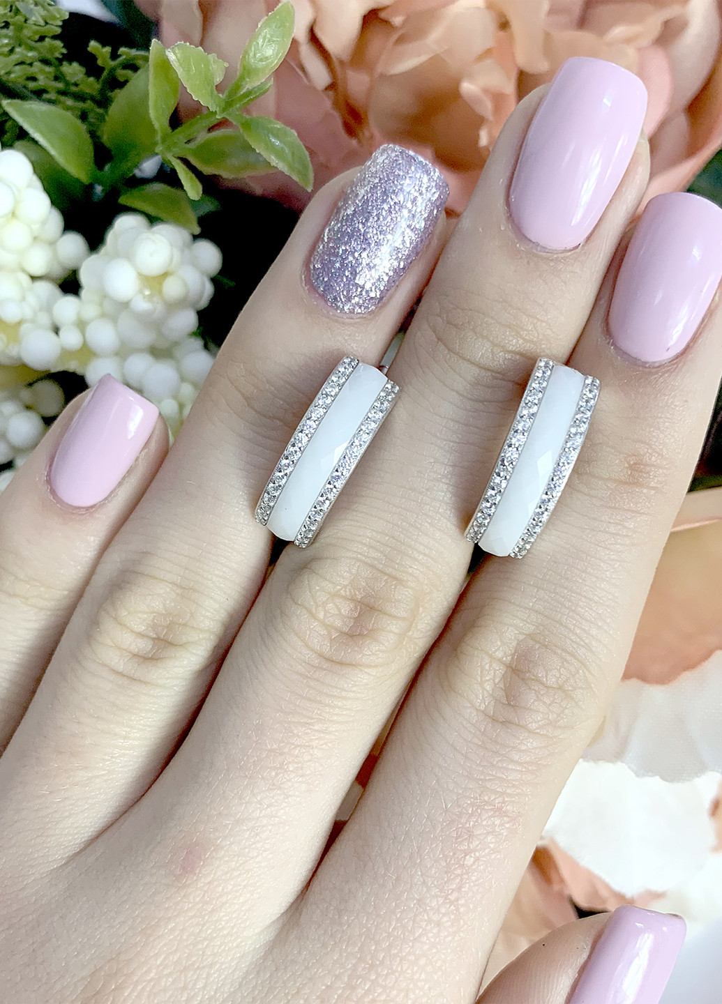 Сережки Silver Flame (164343637)