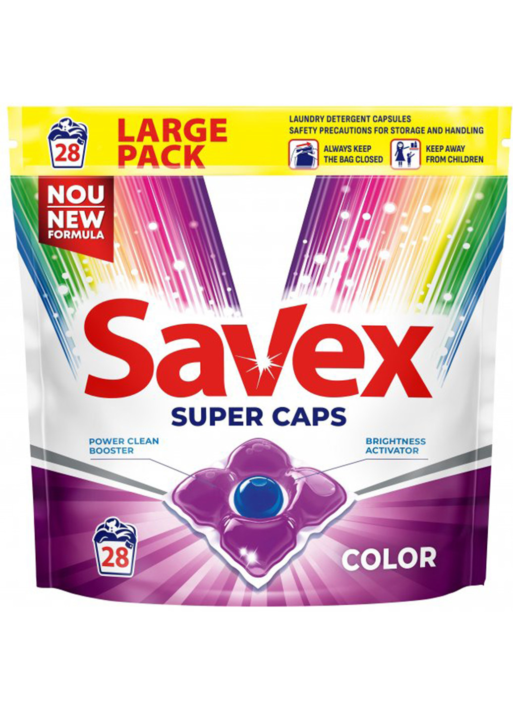 Капсулы для стирки Super Caps Color 4 28 шт Savex (254868666)