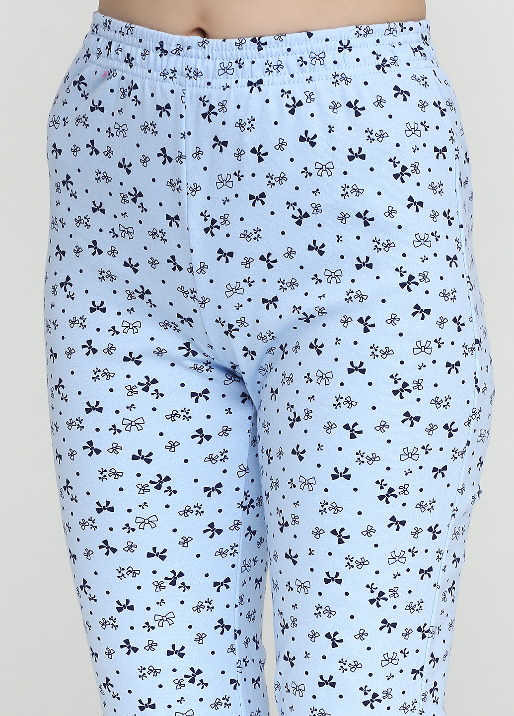 Блакитна всесезон піжама (лонгслів, брюки) Bahar
