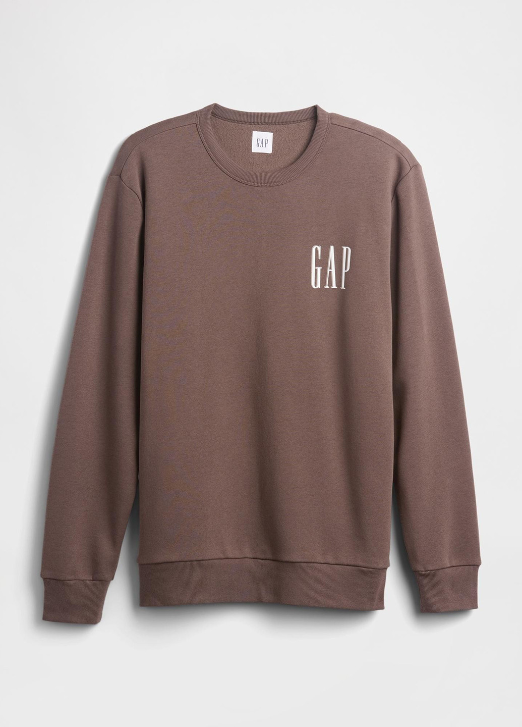 Коричневый свитшот Gap логотип без декора (369492148)