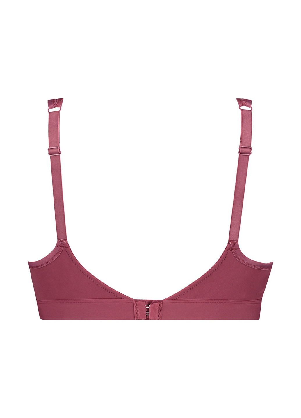 Бордовый минимайзер бюстгальтер Hunkemoller без косточек полиамид
