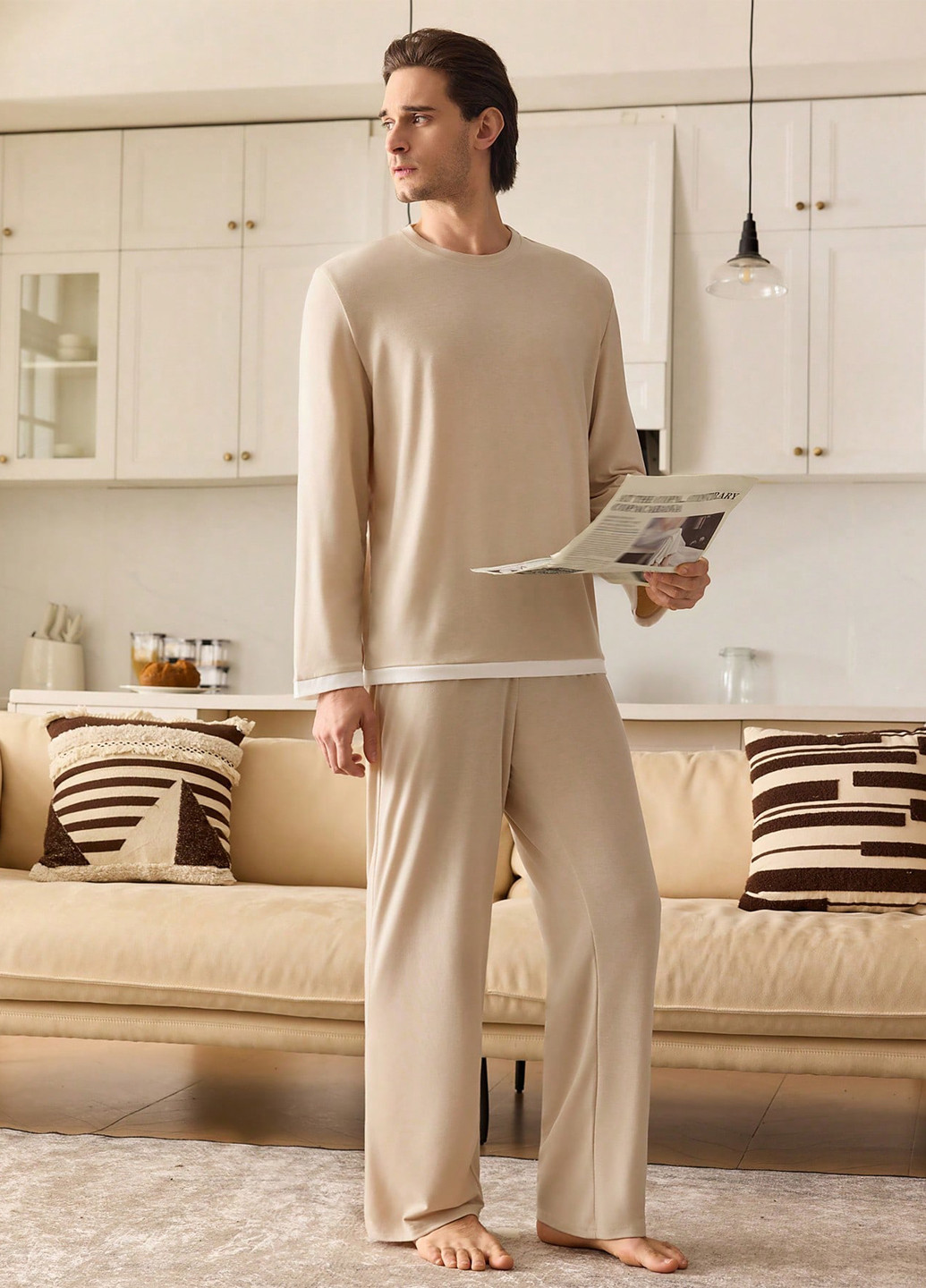 Пижама (лонгслив, брюки) SHEIN (367042579)