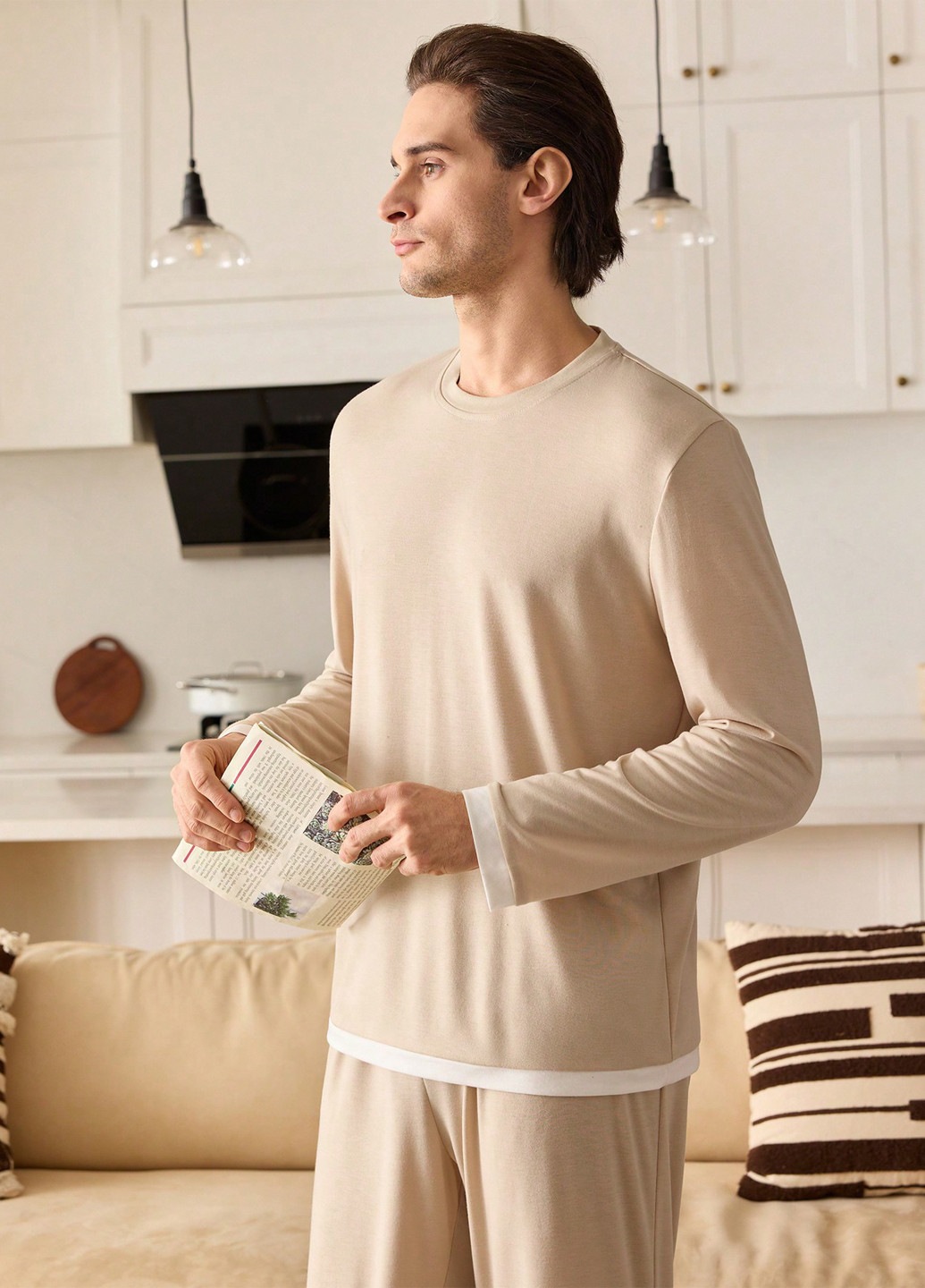 Пижама (лонгслив, брюки) SHEIN (367042579)