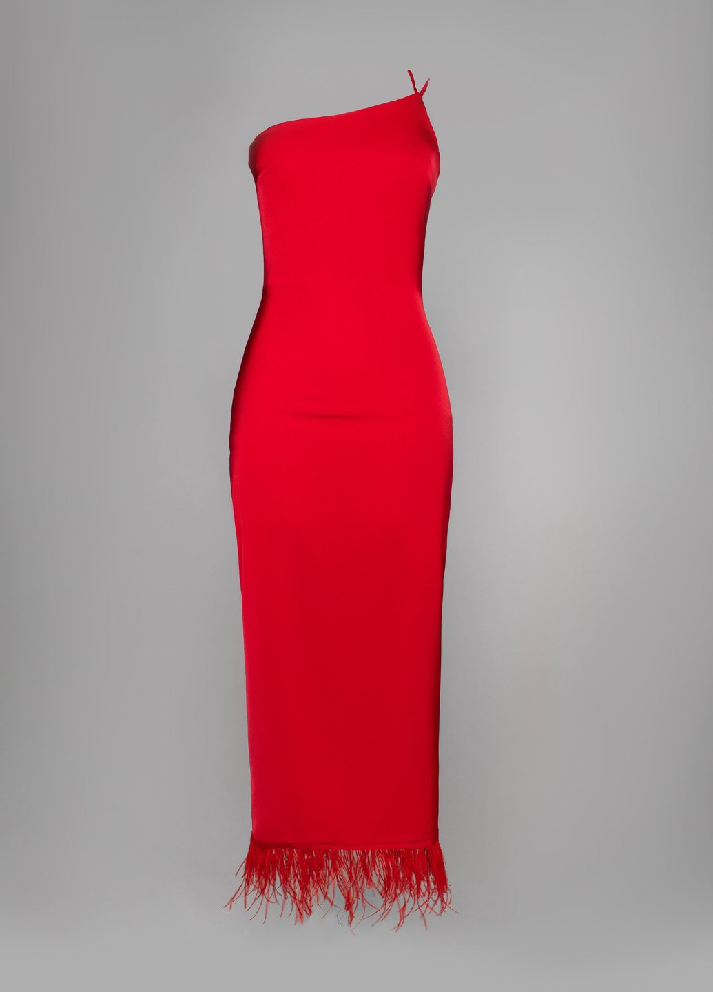 Красное вечернее платье Gepur однотонное