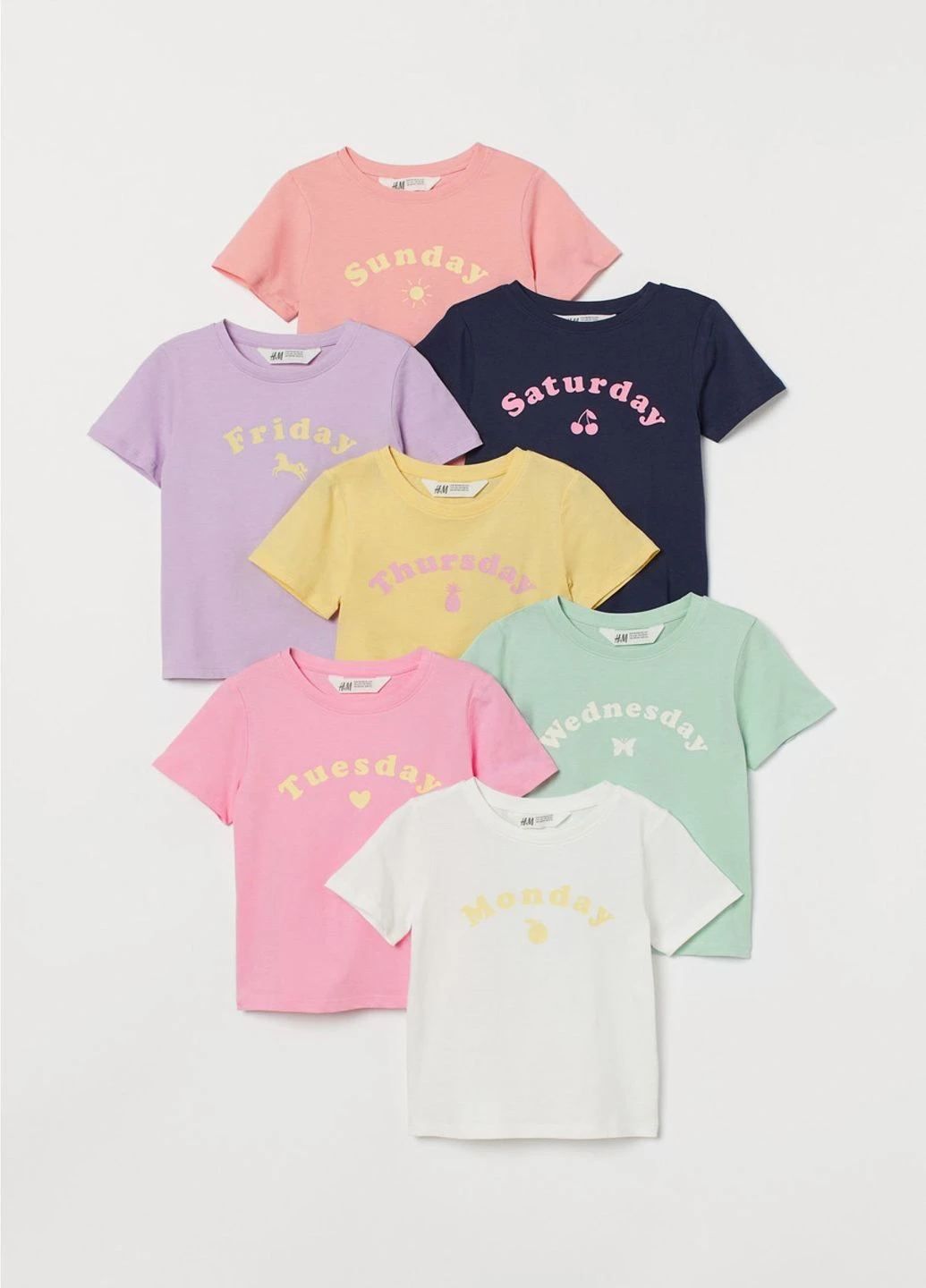 Лавандова літня футболка H&M