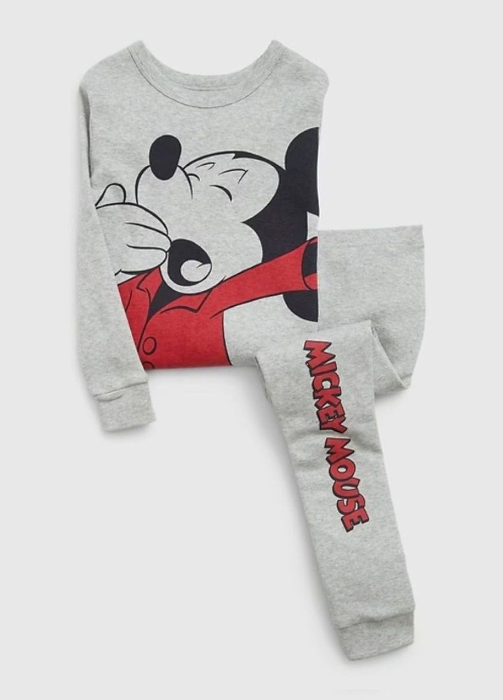 Серая всесезон пижама (лонгслив, брюки) лонгслив + брюки Gap