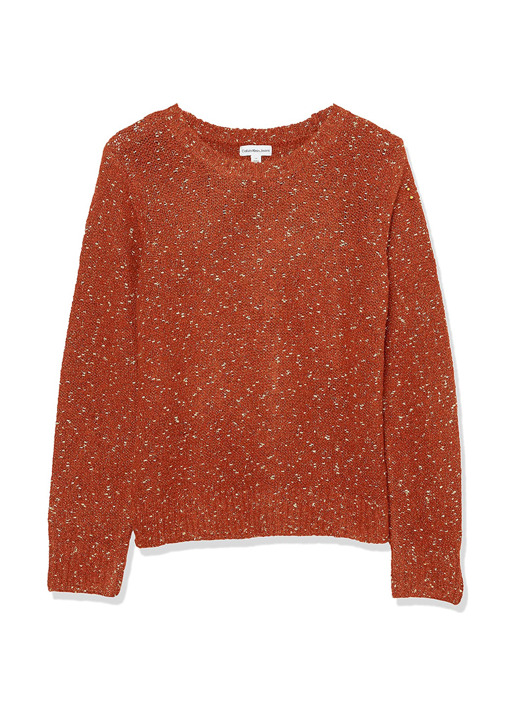 Помаранчевий демісезонний светр джемпер Calvin Klein