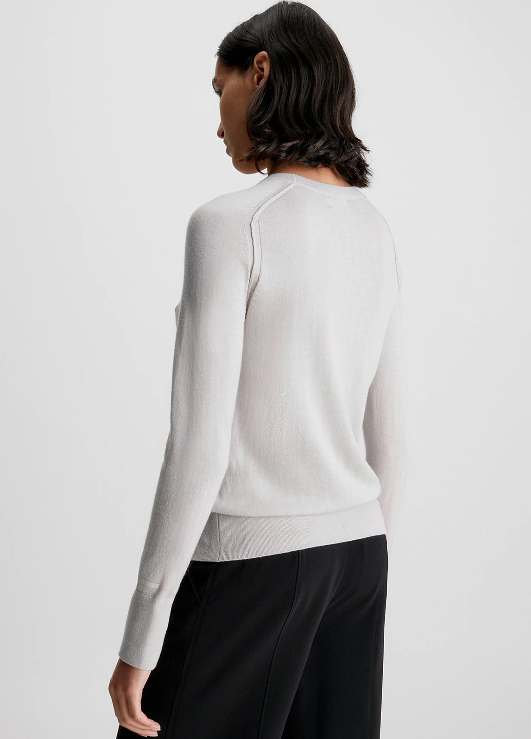 Светло-серый зимний джемпер джемпер Calvin Klein