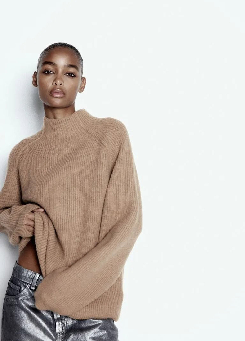 Темно-бежевий демісезонний светр H&M