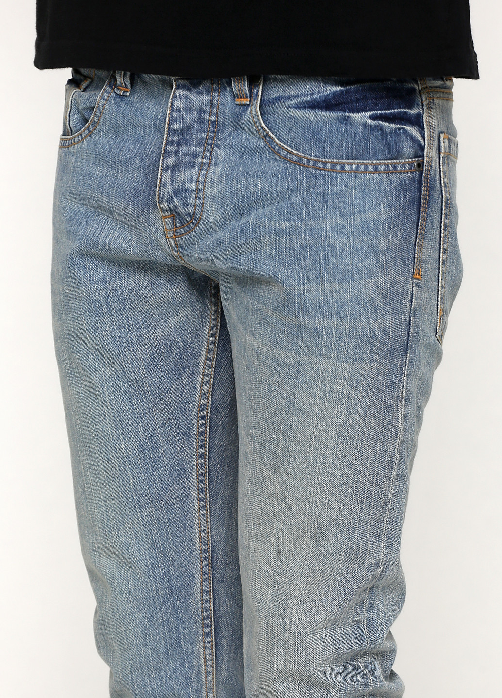 Голубые демисезонные прямые джинсы Billabong