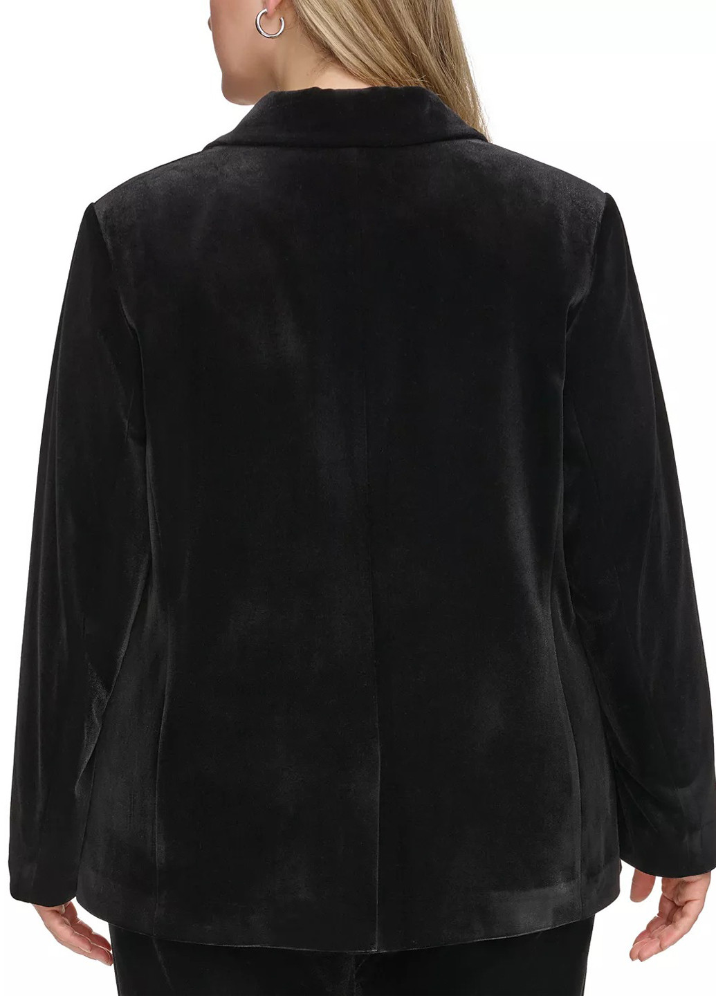 Черный женский жакет Calvin Klein однотонный - демисезонный