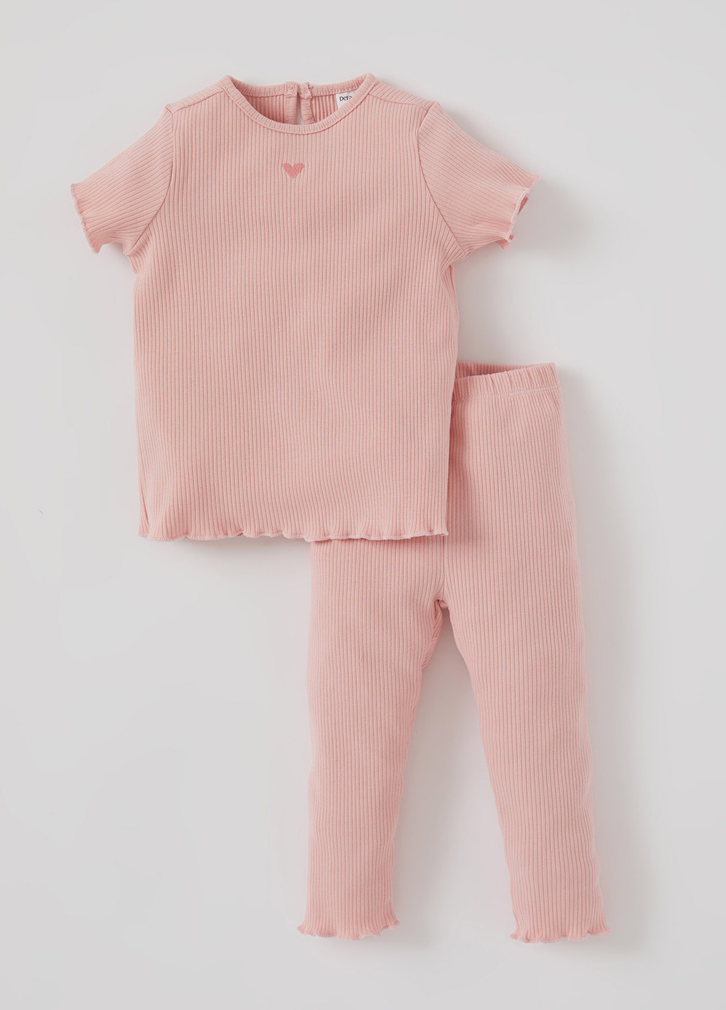 Рожева всесезон піжама (футболка, штани) футболка + штани DeFacto