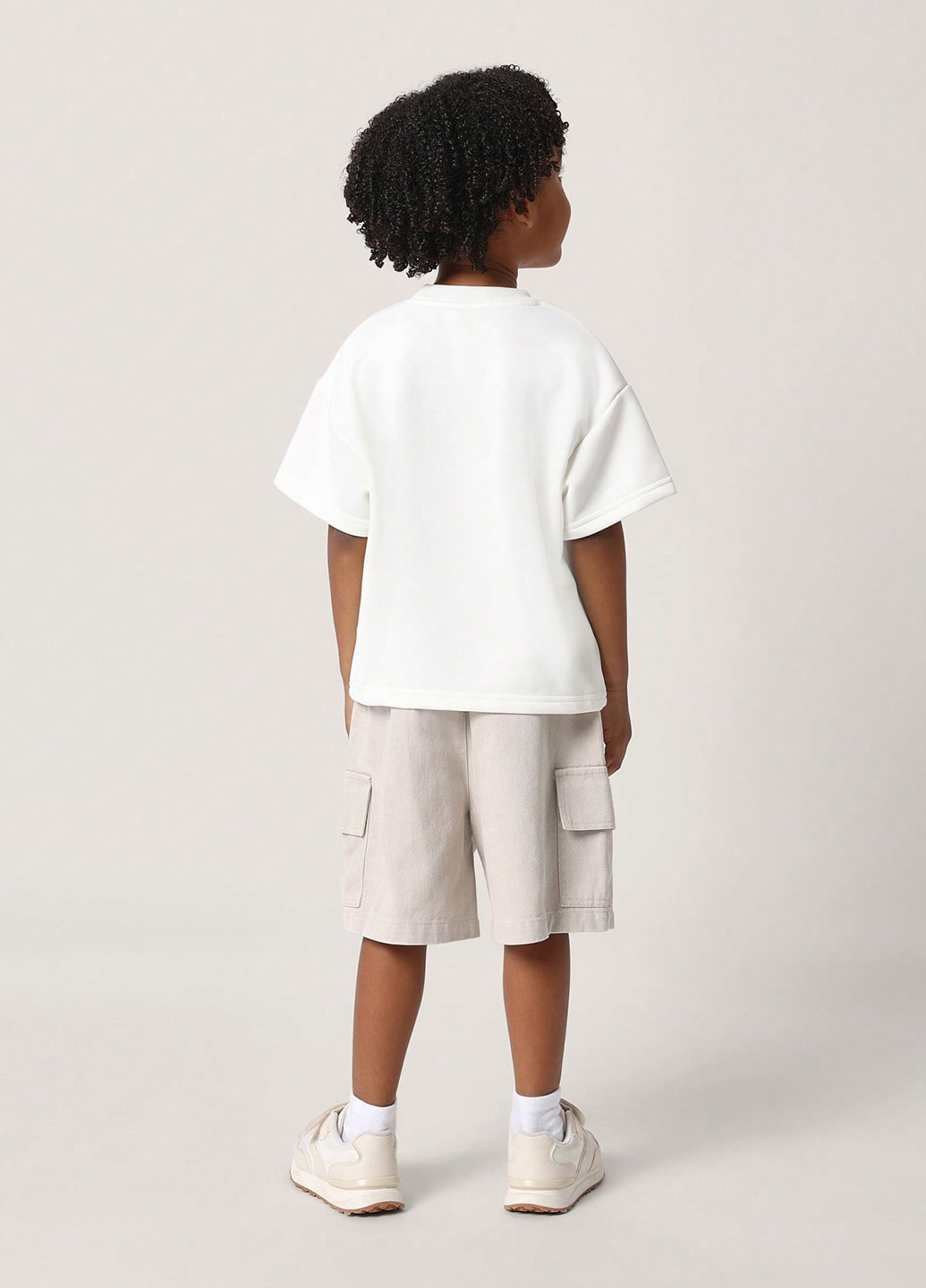 Комбінований літній костюм (футболка, шорти) SHEIN