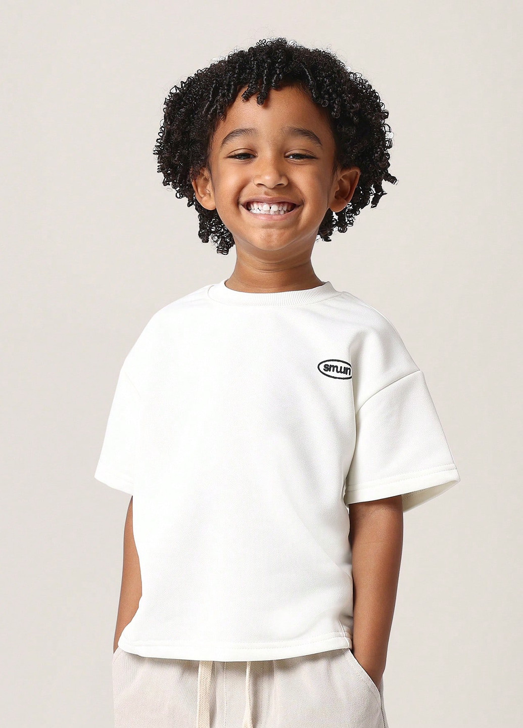 Комбінований літній костюм (футболка, шорти) SHEIN