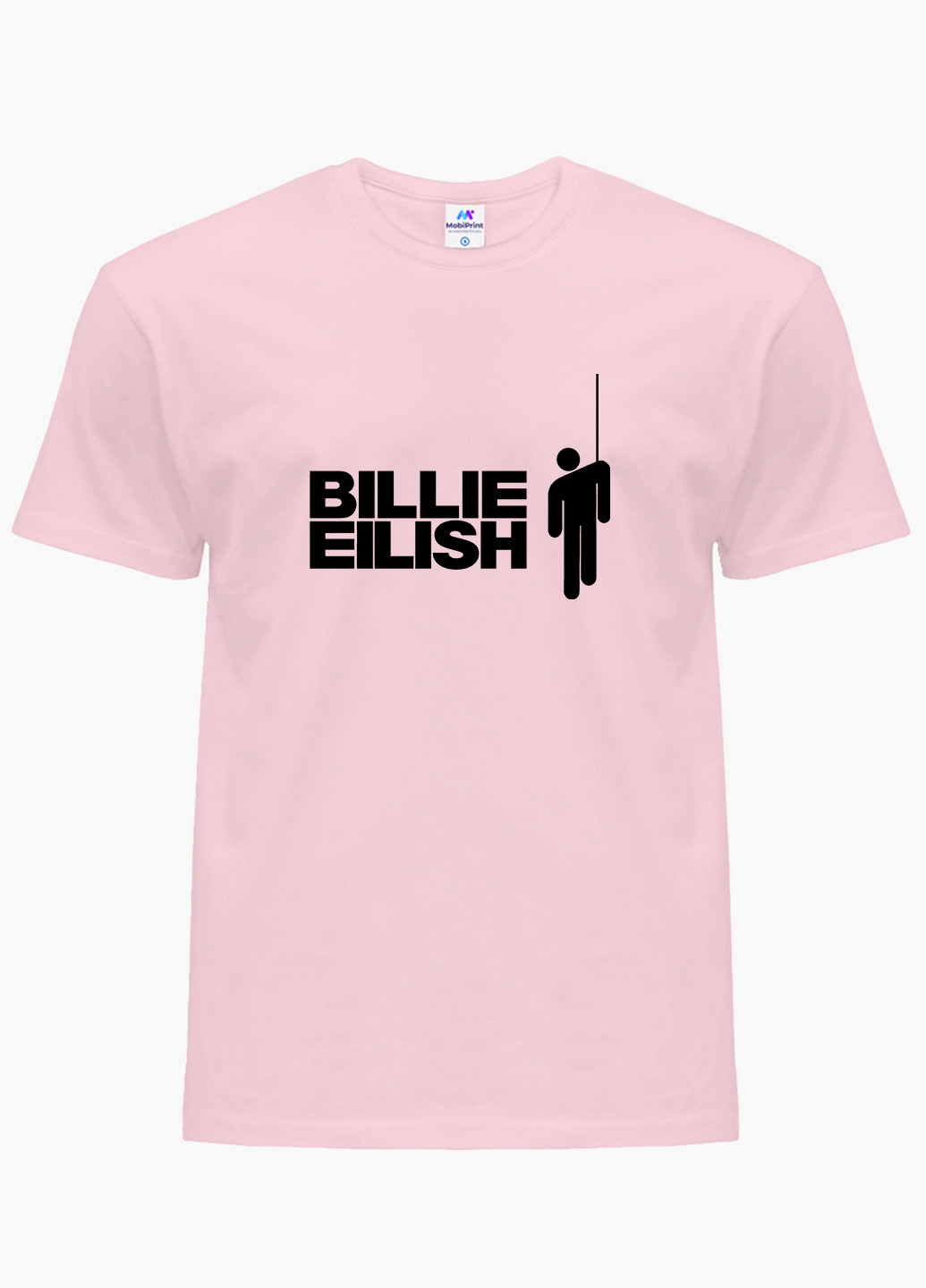 Розовая демисезонная футболка детская билли айлиш (billie eilish)(9224-1211) MobiPrint