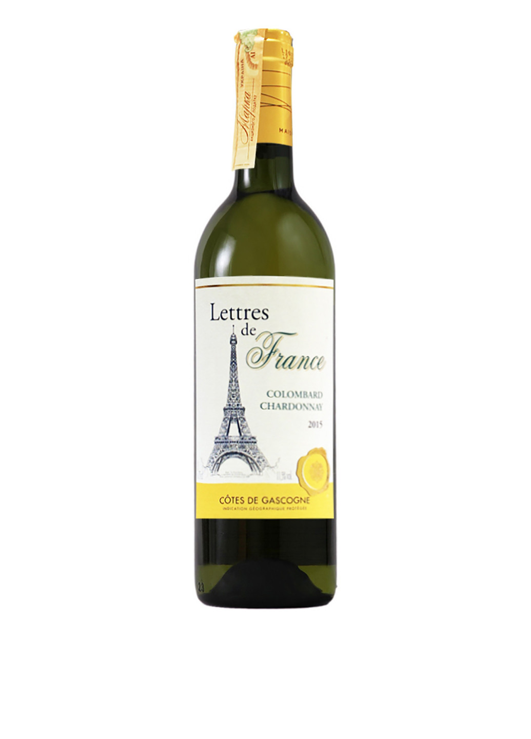 Вино Lettres de France Colombard Chardonnay біле сухе, 0,75 л Maison Bouey (165960829)