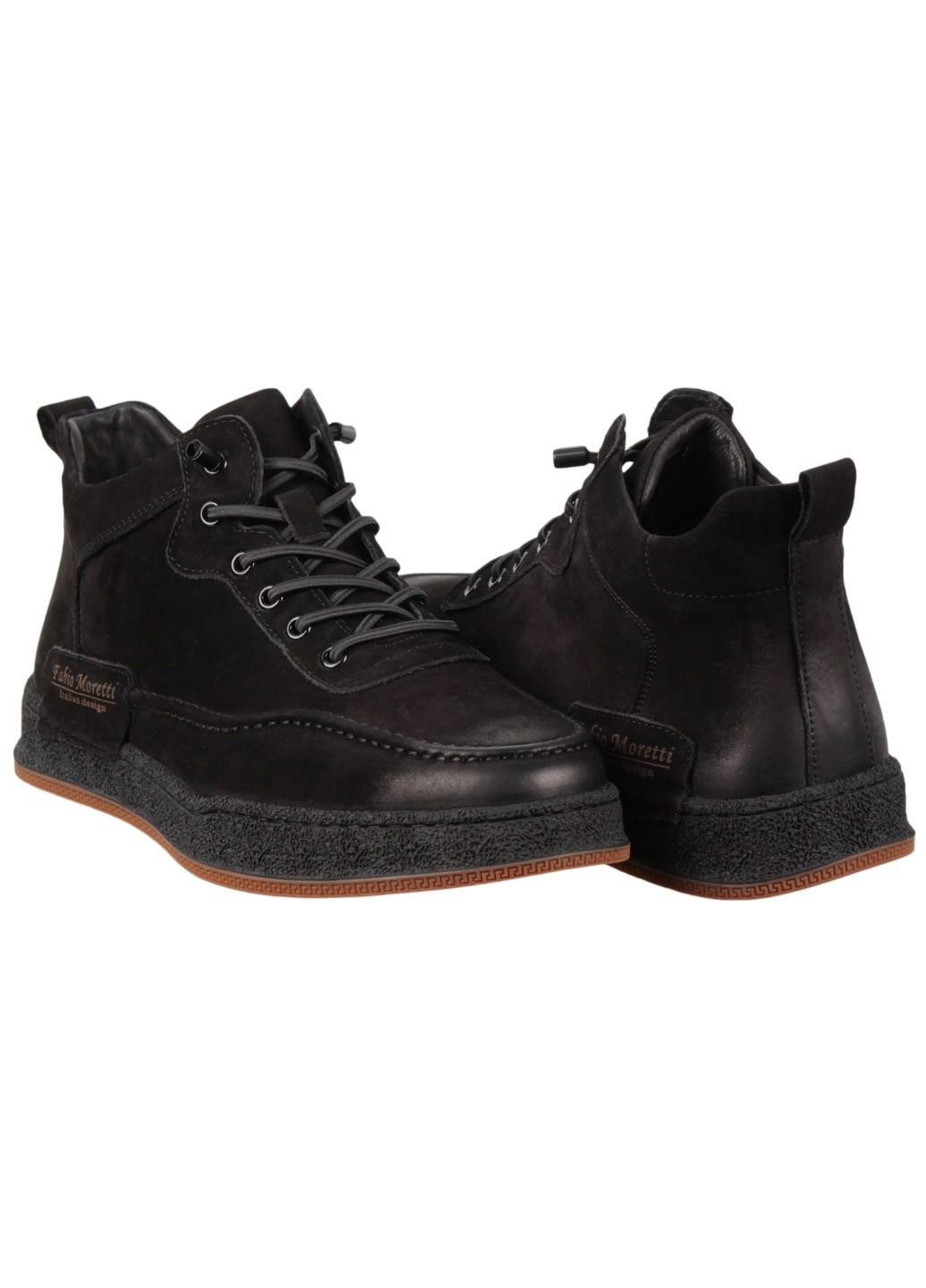 Черные зимние мужские ботинки 198805 Fabio Moretti