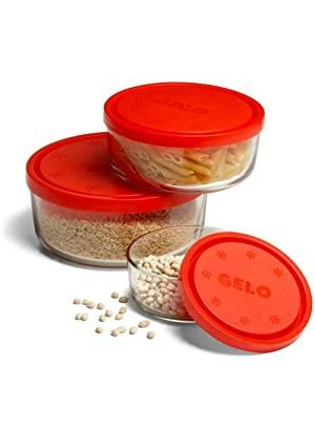 Набір контейнерів харчових Gelo 226017-S-02021990 6 предметів Bormioli Rocco (253622840)