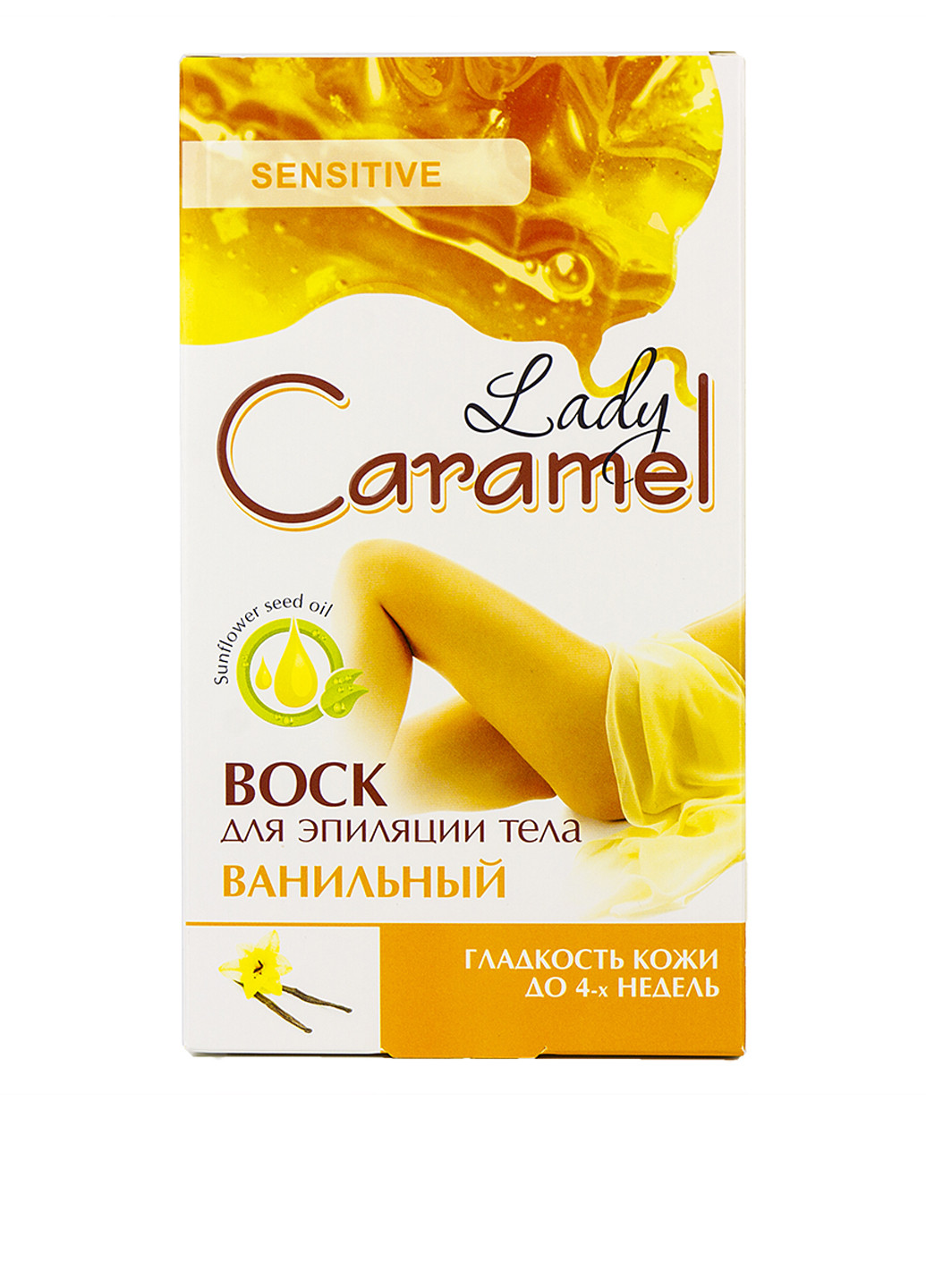 Восковые полоски для тела ванильный (16 шт., 2 салфетки) Lady Caramel (79090348)