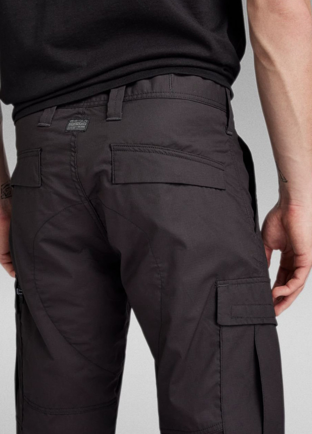 Темно-серые кэжуал демисезонные карго брюки G-Star Raw