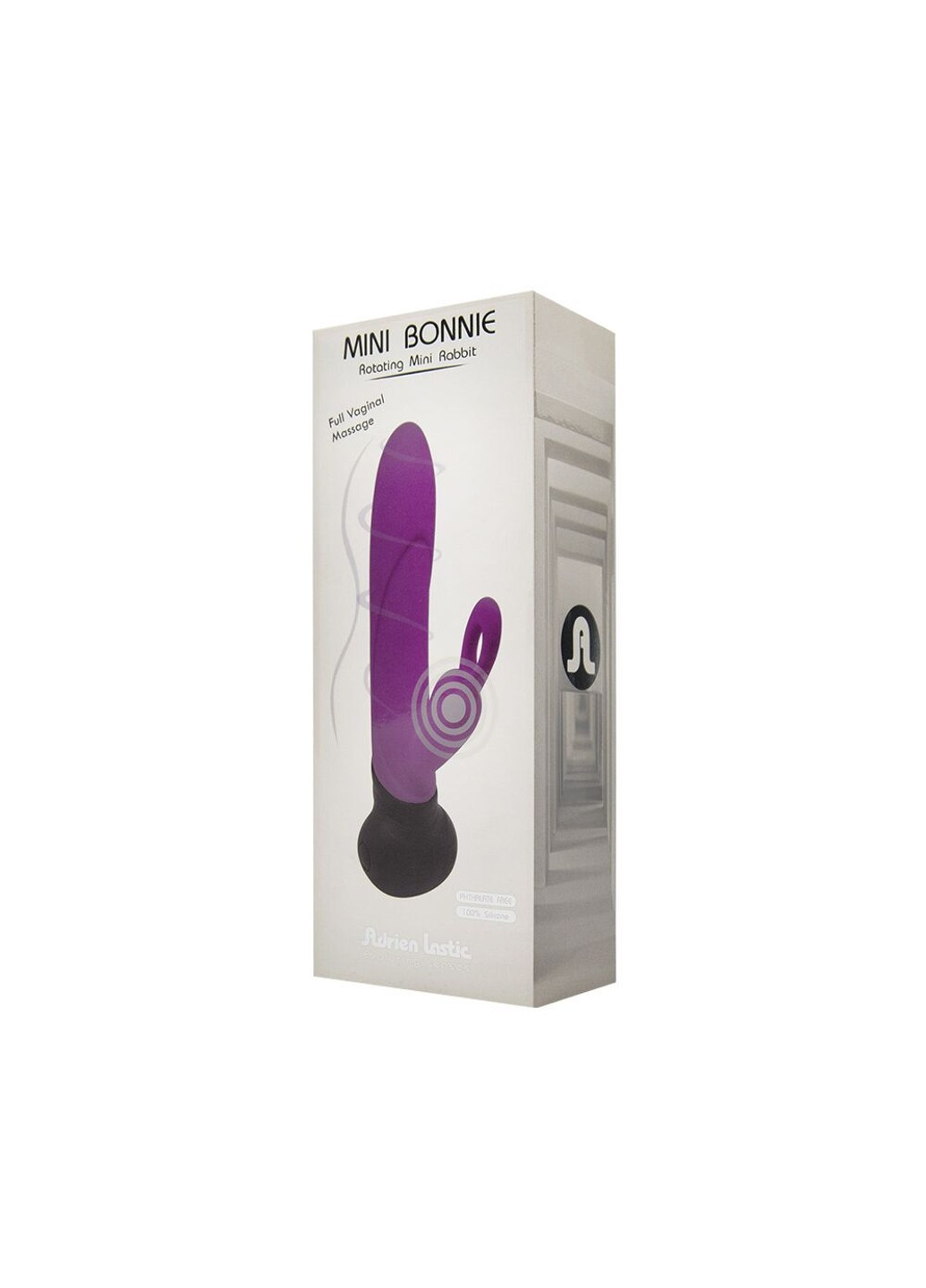 Вибратор с вращением ствола Mini Bonnie с петелькой для пальчика Adrien Lastic (254543910)