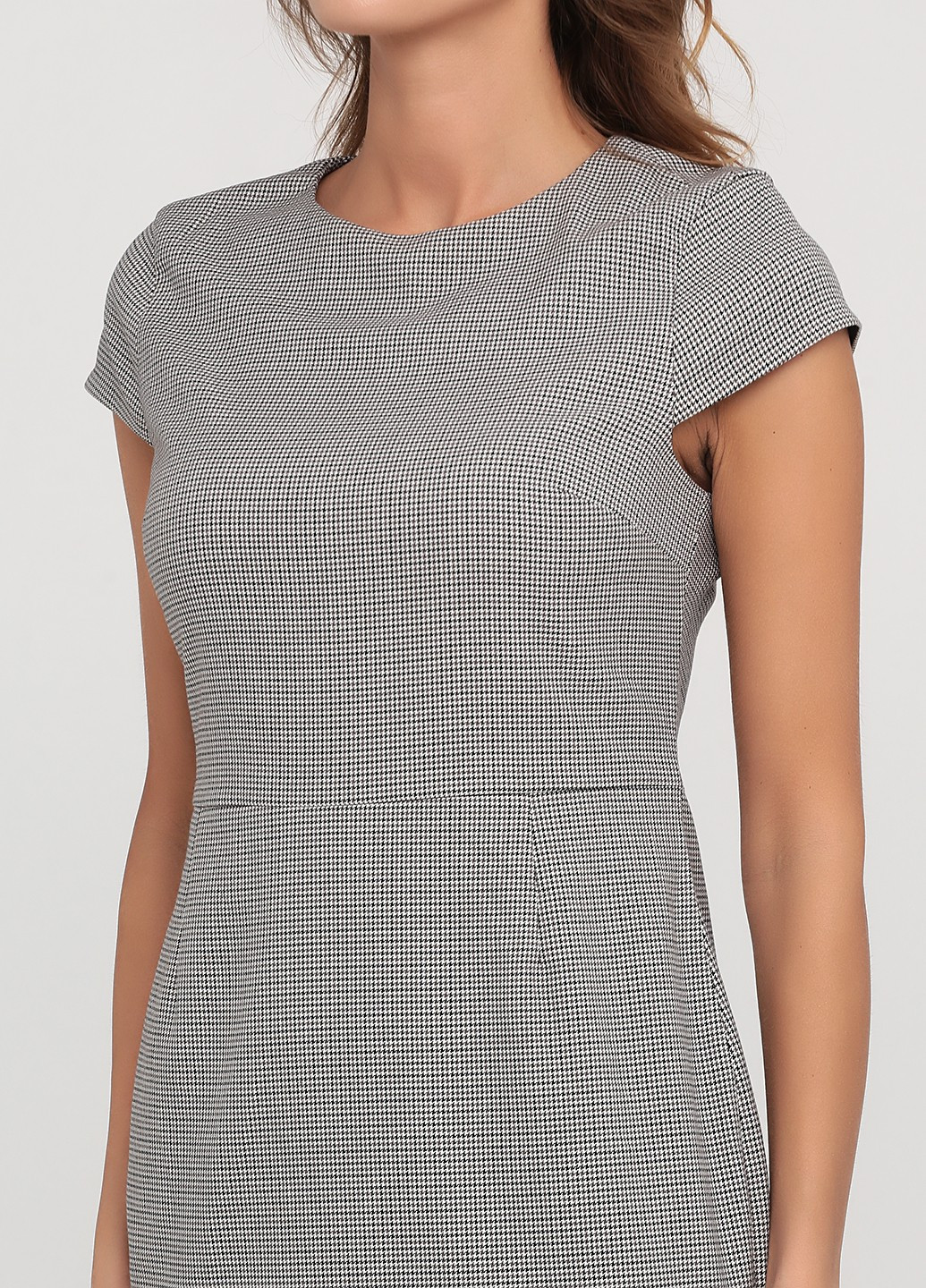 Черно-белое кэжуал платье H&M однотонное