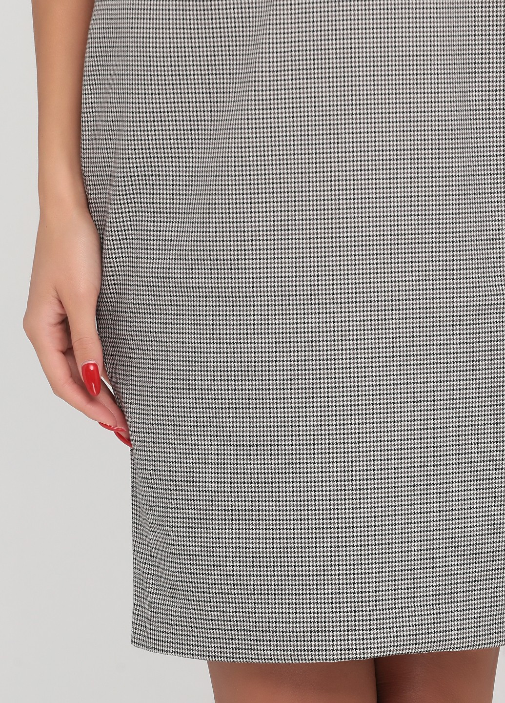 Черно-белое кэжуал платье H&M однотонное