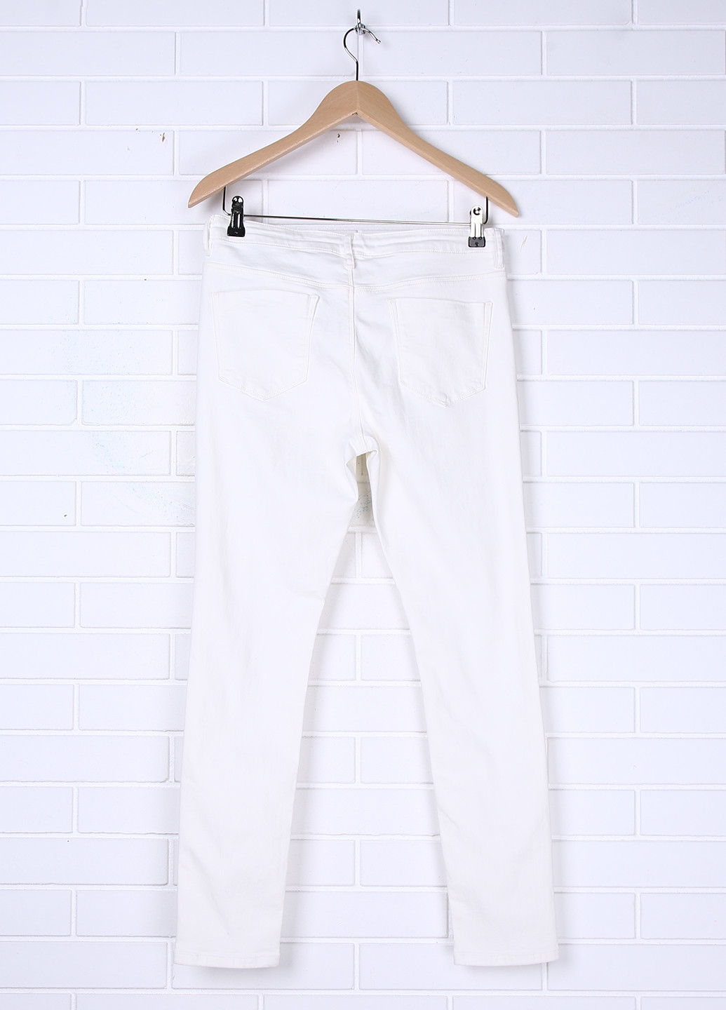 Белые кэжуал демисезонные брюки Asos