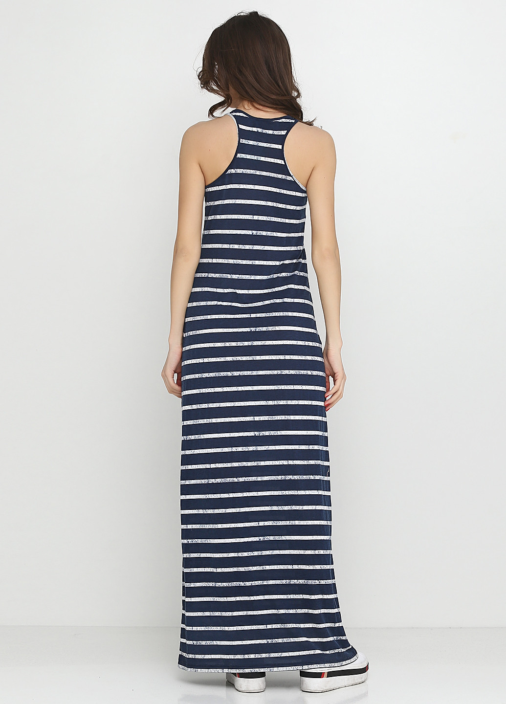 Синее кэжуал платье Ralph Lauren в полоску