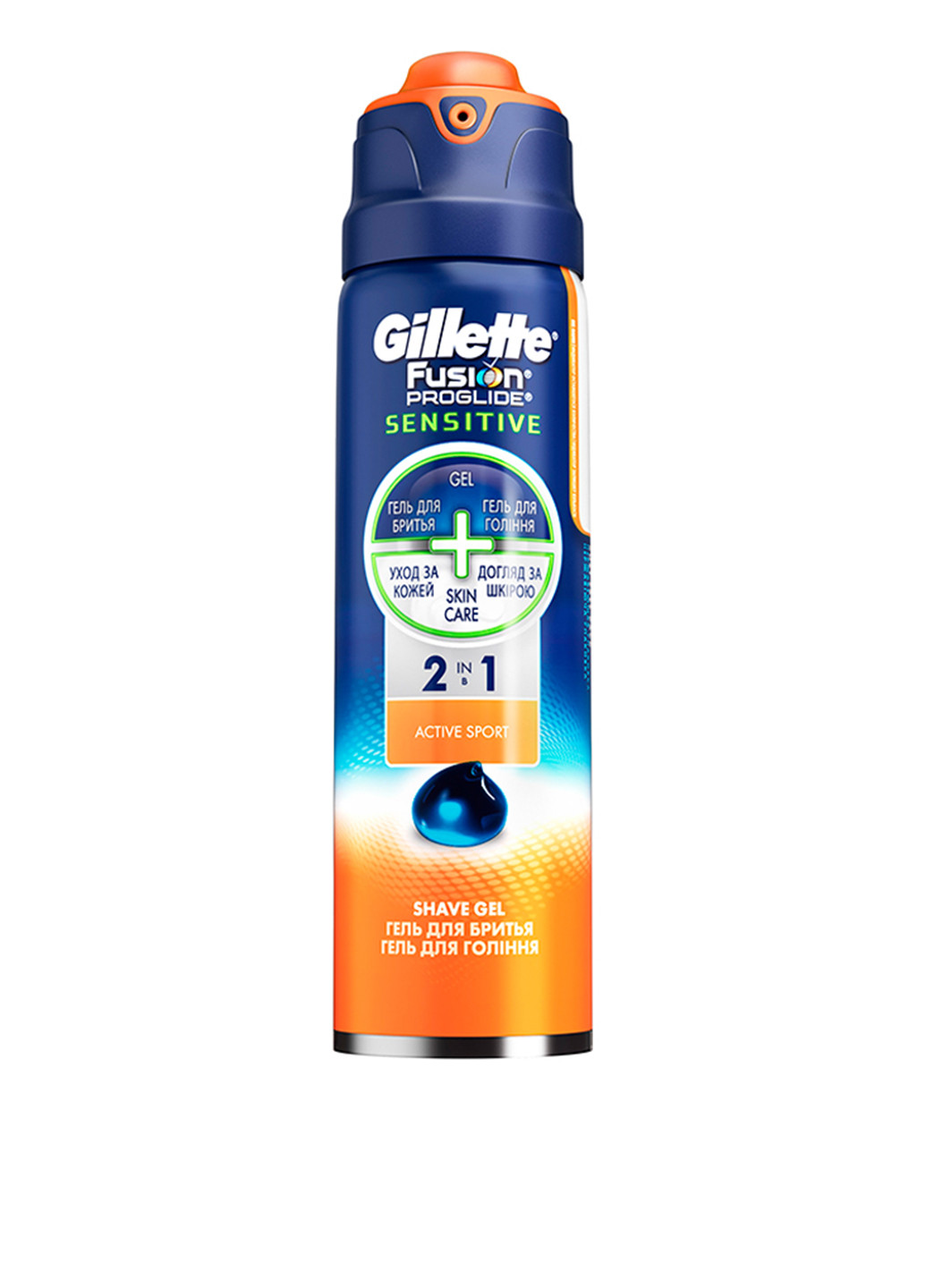 Гель для гоління Fusion ProGlide Sensitive Active Sport, 170 мл Gillette (69674806)