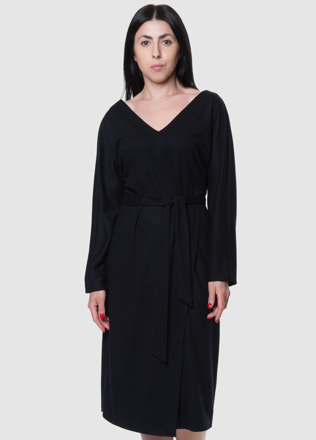 Чорна кежуал сукня Arber однотонна