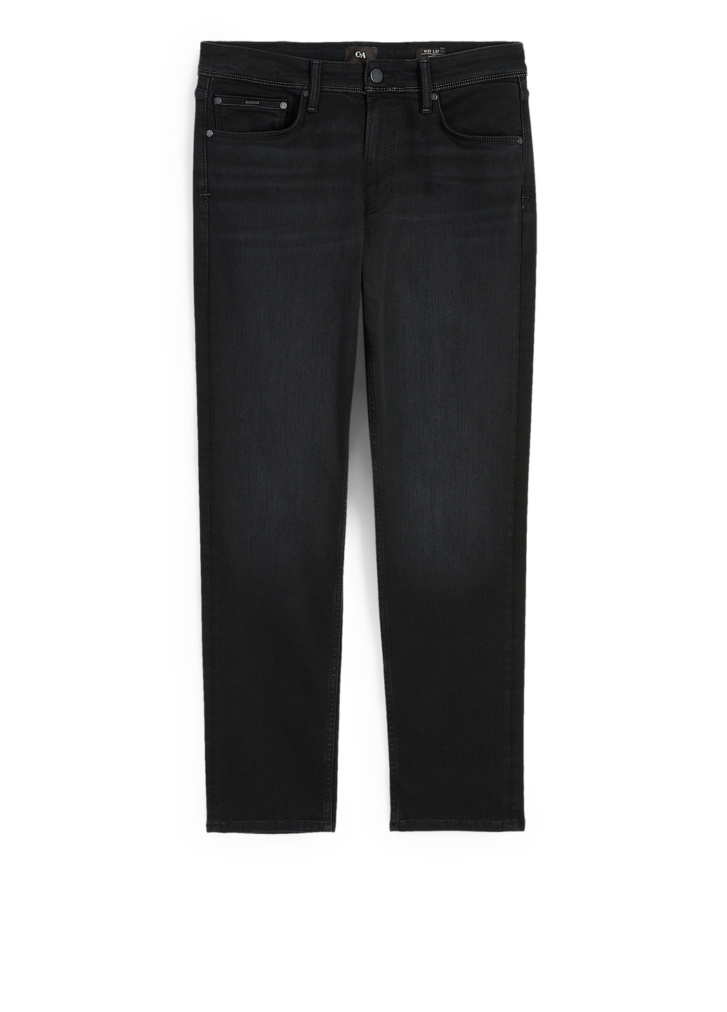 Черные демисезонные зауженные джинсы C&A