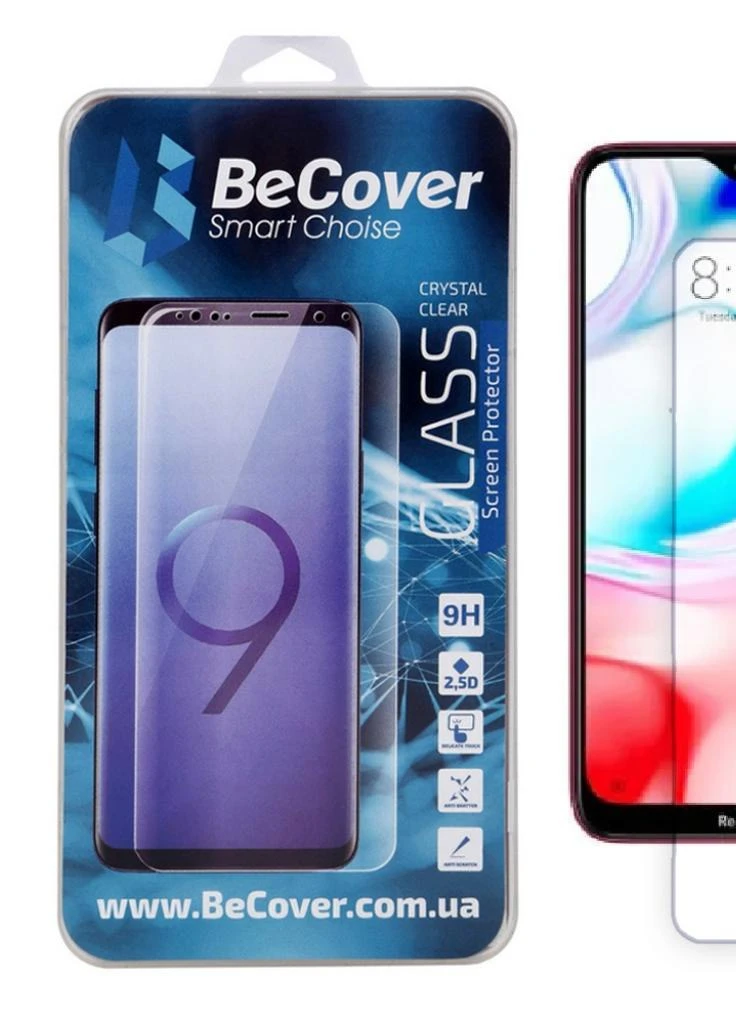 Стекло защитное Xiaomi Redmi 8 Crystal Clear Glass (704159) BeCover (203968865)