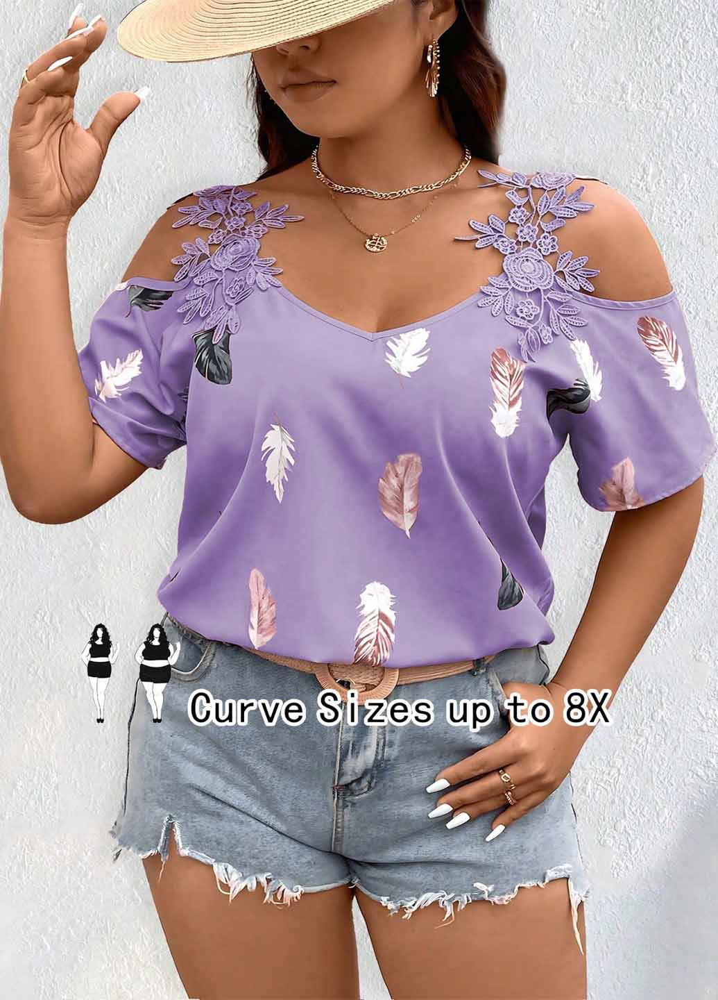 Фіолетова блуза SHEIN